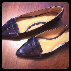 Metallic Coach flats